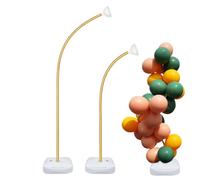 Balloon Kit - Flexible and Foldable Water Base Stand | 12.6x12.6x3.94" | Flexible Balloon Holder Kit | Collapsible Aluminum Tubes, Water, Rings for Matrim