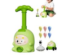 Balloon Launcher Toy Set - Air Powered Rocket Launcher for Kids Outdoor Play | ABS Pump Base with Elastic Balloon Rockets, STEM Science Activity Game for Backyard Fun 8.66x3.9in