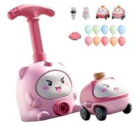 Balloon Launcher Toy Set,Balloon Powered Car, Balloons Launcher Toy with Manual Pump, Balloons Car Toy Pump Set, Animal Air Powered BalloonToy for STEM Learning, Party Fun, Kids Gift (A)