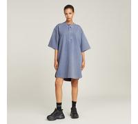 Balloon Loose Sweater Dress - Light blue - Women S