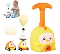 Balloon Powered Car Toy, Animal Air Powered Balloon Launcher Vehicle Set,Rocket Balloon Car with Pump, Early Learning Physics Educational Toy for Boys Girls (A)