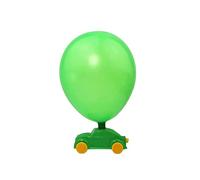 Balloon Powered Car Toy for Kids Educational Air Inflator Vehicle Learning Hand Push Mini Racer (Red, One Size)