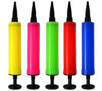 Balloon Pump Hand, 5 Pack Mini Balloon Inflator, Hand Pump for Balloons, Helium Balloon Pump, Portable for Party Decorations, Yoga Balls, 16.5 x 2.5 cm