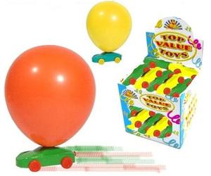 BALLOON RACER CARS (ONE CAR SUPPLIED)
