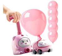 Balloon Racing Car Toy - Interactive STEM Learning Kit, Air Powered Vehicle Set, Creative Science Activity Game, Educational Experiment Device | Hands On Entertainment,for Kids Home School Playroom