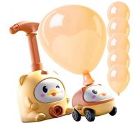 Balloon Racing Kit - Funny Interactive Air Powered Car Toy, ABS Pump Driven Balloon Vehicle Learning Set, 8.66x4.72x3.94 Inch Indoor Play Activity | School Home Education for Boys & Girls