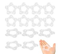 Balloon Ring Clips 100pcs White Balloon Arch Clips Multi-Functional Column Stand and Flowers Reusable Balloon Arch Clips for Party Decorations, Strong Hold for Columns, Garlands & Bouquets