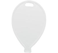 Balloon Shaped Plastic Balloons Weights pack of 10 (White)