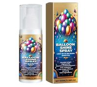 Balloon Shine Spray - Glitter Spray | Shiny Balloon Spray | 100ml Balloon Shining Spray | High Shine Balloon Spray For An Elegant High Gloss Finish In Minutes, Halloween, Birthdays, Long-Lasting Resul