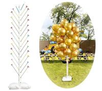 Balloon Stand Kit, Balloon Column Stand Kit with Filling Water Base, 170cm Height Adjustable Balloons Stand for Floor, Balloons Holders for Wedding Baby Shower Birthday Party Supplies Decorations