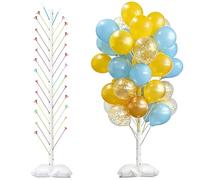 Balloon Stand Kit, Balloon Column Stand with Filling Water Base, Balloons Sticks,170cm Height Adjustable Balloons Stands for Floor for Wedding Baby Shower Birthday Decorations