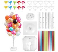 Balloon Stand Kit, Height Adjustable Balloon Holders with Filling Water Base, Balloons Not Included, Indoor and Outdoor Party Decoration, Wedding, Christmas, Birthday