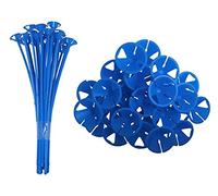 Balloon Stick Holder All-in-one Re-Usable Child Safe Sticks (Blue, 25pc)