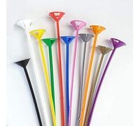 Balloon Stick Holder All-in-one Re-Usable Child Safe Sticks (Mixed Variety, 100pc)