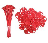 Balloon Stick Holder All-in-one Re-Usable Child Safe Sticks (Red, 100pc)