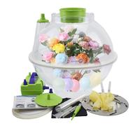 Balloon Stuffer Machine Kit 17 inch Balloon Stuffing Machine with Electric Air Pump Expander Tool 5 Pieces BOBO balls and 5 Pieces Latex Balls