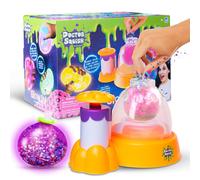 Doctor Squish Squishy Maker Station Neon - Glow in Dark Squishies - Decorate with Sparkles, Slime Powder & Squishies, Just Add Water