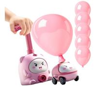Balloon Toys - Racing Car Launcher for Physics | Funny Interactive STEM Vehicle with Manual Pump, Pneumatic Propulsion Science Kit, Educational Motion Equipment for Nursery, Study, Den and Attic