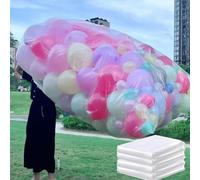 Balloon Transport Bags Extra Large 98 x 59 In,2 Pack Clear Carrying Bag for Arch Garland Drop, Christmas Tree Disposal, Wedding Birthday Party Supplies (Pack of 2)