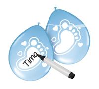 Balloon Writable Baby Baby Boy 6's Newborn Birthday Party Gift Decoration