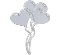 Balloons Cutting Die Metal Love Heart Balloon Die Cuts Stencils Scrapbooking Emboosing Template for Valentine's Day Card Making Craft Decor Scrapbooking Cutting Dies