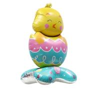 Balloons for Easter - Cute Self-Standing Aluminium Foil - Standing Easter Bunny Balloon Decorations | for Home Farmhouse Indoor Outdoor Garden Yard Patio Porch Park Party Holiday