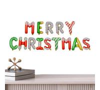 Balloons for New Year's Eve - Balloons 16 Inches | Foil Decorations - Merry Christmas Character Stakes with Letters in 16 Inch Aluminium Foil in Caramel and Silver Colours Che Cr