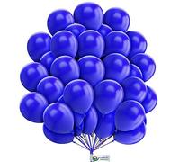 Balloons Hub 5 Inch Blue Round Shape Balloon Plain Party Balloons Premium Latex Balloon for Birthday Party Wedding Anniversary Party Romantic Décor Bridal Shower Theme Decoration Pack of 30