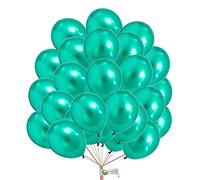 Balloons Hub Metallic Balloons 12 Inch Metallic Green Balloons Pearl Birthday Balloons Happy Birthday Decorations Wedding Anniversary Green Party Decoration Pack of 20