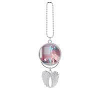 Balloons in The Room Car Pendant, Rear View Mirror Hanging Ornament, Auto Decor for Rearview Mirror, Keychain Silver-Style