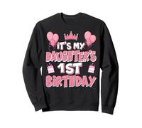 Balloons It's My Daughter's 1st Birthday 2024 1 Years Old Sweatshirt