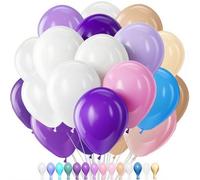 Balloons Pink Beige Pack of 100 Balloons Birthday Dusky Pink, Dusty Pink Beige Champagne Gold Helium Balloons, Retro Pink Apricot Latex Balloons for Girls Birthday Wedding Baby Shower Decoration