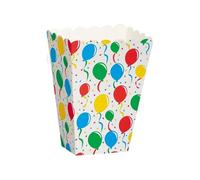 Balloons Scalloped Popcorn Treat Boxes, 8ct