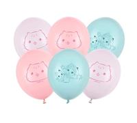 Balloons Strong 27 cm, Gabby's Dollhouse, Mix (1 Pack of 6)