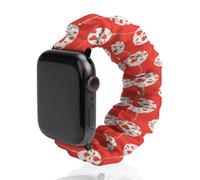 Balloons with Maple Canada Flag Fashion Scrunchie Watch Strap Compatible with IWatch Series 1 2 3 4 5 6 Elastic Replacement Band