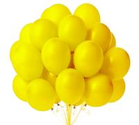 Balloons Yellow, Pack of 100 Yellow Balloons, 10 Inch Latex Balloons Birthday, Balloons Yellow, Balloons Birthday Party Decoration Birthday Wedding Baby Shower Festival Anniversary Decoration