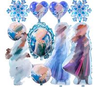 Balloons10 Frozen Party Decorations, Birthday Deco rations, Happy Birthday Fro zen Balloons, Elsa Birth day Decoration for Girls, Princess Birth day Party