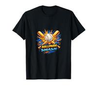 Ballpark Smash Baseball Power Hit Graphic T-Shirt