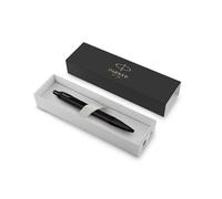Parker IM Ballpoint Pen | Matte Black with Black Trim | Medium Point with Blue Ink Refill | Gift Box