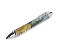Ballpoint Pens 1 PCS, Wheat Fields And Cypress Trees Retractable Smooth Writing Pens with Quick-Drying Ink, Comfort Grip Office Black Pens for Everyday Use, Bulk Office Supplies for Professionals