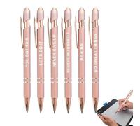 Ballpoint Pens Black Ink, Black Ink Pens Retractable Ballpoint Pens | Portable Writing Supplies Smooth Ballpoint Pens for Students Teachers