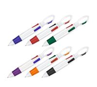 Ballpoint Pens - Colorful Ink Retractable Stationery | 6 Gel Pens with Smooth Writing | For Note Taking Art Drawing Lettering Study Scrapbooking Girls Teen Teacher