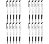 Ballpoint Pens, Retractable Smudge Free Pens, Extra Fine Point 0.5 mm, Ideal for School, Office, Everyday Use (Black, 20 Pens)