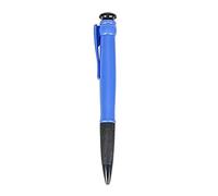 Ballpoint Writing Pen in an Oversized Format with a Body, Blue | Distinctive Enlarged Pen Body, Contoured Black Grip Section, Retractable Tip Control, Integrated Body Clip