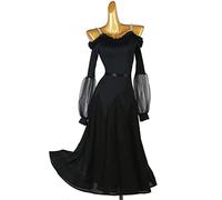 Ballroom Dance Dresses Women's Flamenco Salsa Performance Dancing Outfit Waltz Tango Competition Costumes Great Swing,Black,L