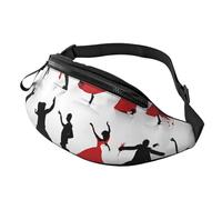 (Ballroom Dance) Fanny Pack Waist Bag Adjustable Shoulder Strap Bum Bag for Men Women Travel Hiking Running