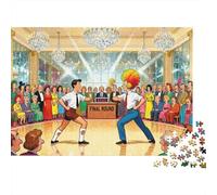 Ballroom Dance-Off Wooden Jigsaw Puzzle Waterproof 1000 Piece Puzzles for Adults Gifts Challenging And Brainteasing Home Decoration