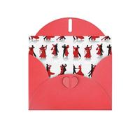 Ballroom Dance Printing Holiday Happy Birthday Cards Gift With Envelope And Note Tag For Women Men Wife Mom Husband