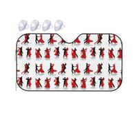 Ballroom Dance Printing Upgrade Car Windshield Sun Shade Protect Car from Sun Rays Heat Damage,Vehicle Accessories