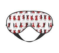 Ballroom Dance Reversible Eye Mask Double Sided Blackout Mask Adjustable Soft Sleep Travel Nap Cover